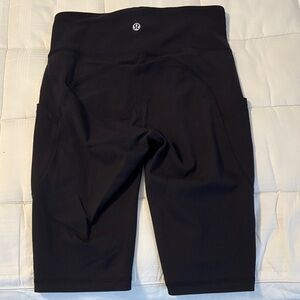 Lululemon Athletica Invigorate 8” pocket Midnight Black High-Waist Shorts